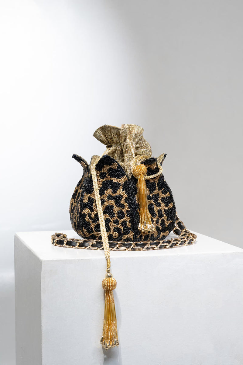 Leopard Gold Bucket